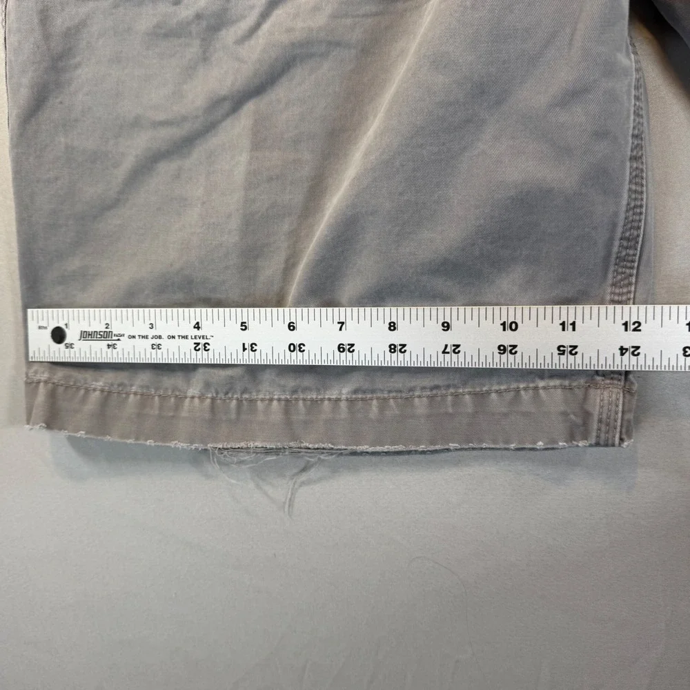 Old Navy Surplus Co Mens Gray Chino Vintage Shorts 34 Distressed Grunge Skate‎